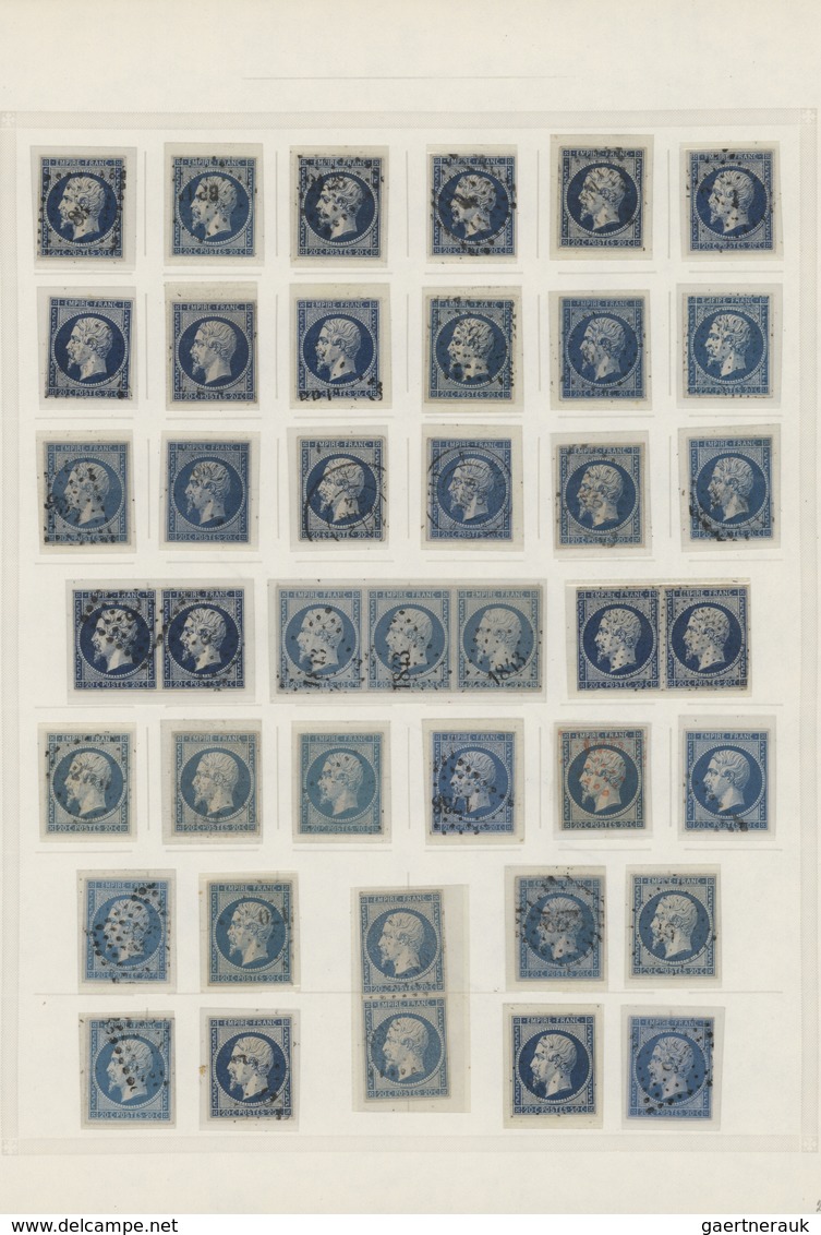 Frankreich: 1852/1860 (ca.), NAPOLEON PRESIDENCE AND EMPIRE ND, Specialised Collection Of Apprx. 320 - Sammlungen