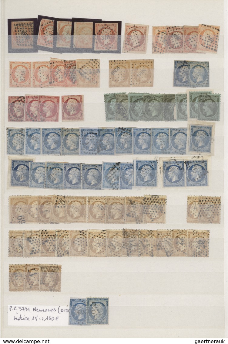 Frankreich: 1853/1900 (ca.), Ued Accumulation Of Apprx. 1.330 Stamps, Slightly Varied Condition, Nea - Sammlungen