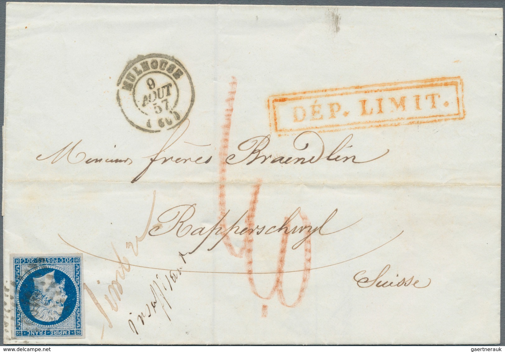 Frankreich: 1857/1876 (ca.), Collection Of More Than 90 Covers To Destinations Abroad (plus A Few Fr - Collections