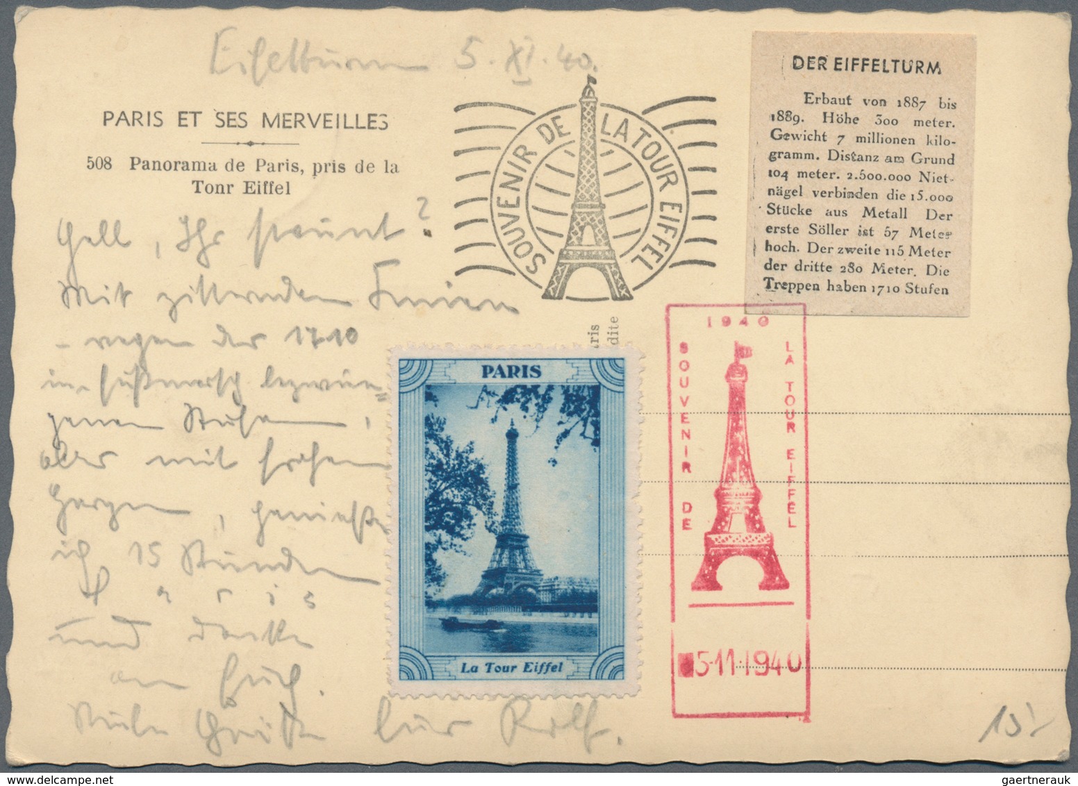 Frankreich: 1860/1960 (ca.), Lot Of Apprx. 390 Covers/cards, Incl. Stationeries, Ppc, Attractive Fra - Sammlungen