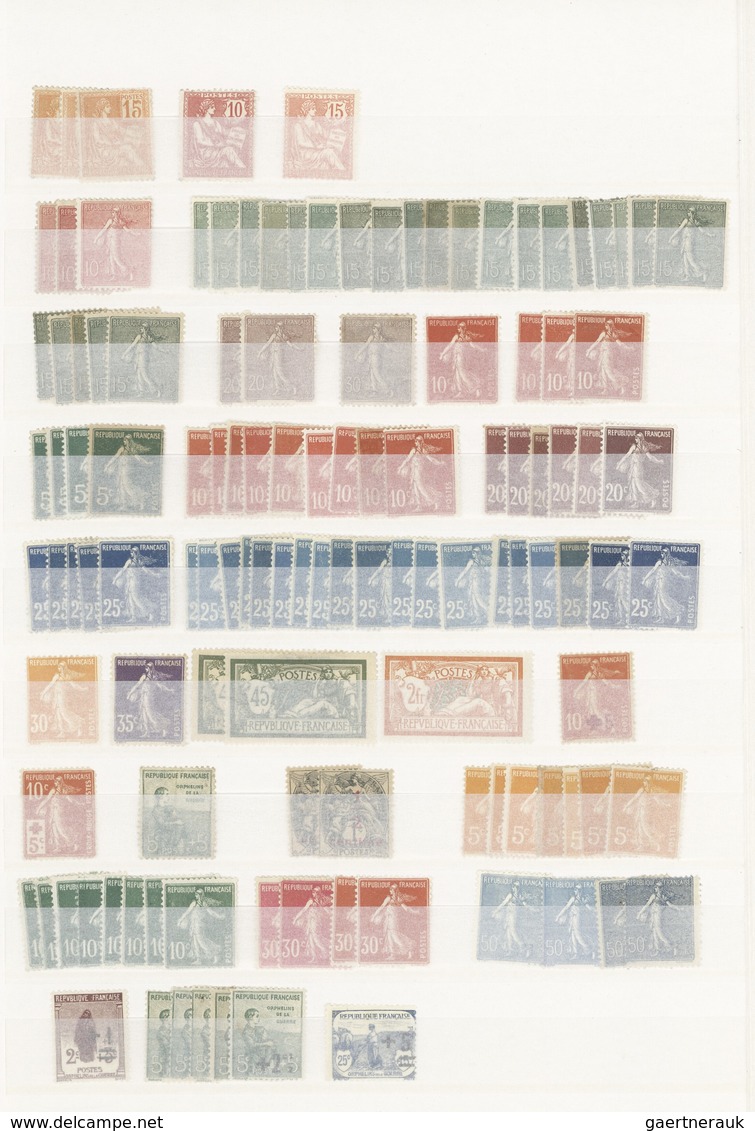 Frankreich: 1900/1955 (ca.), Comprehensive Mint Accumulation On Stockpages, Well Filled With Plenty - Collections