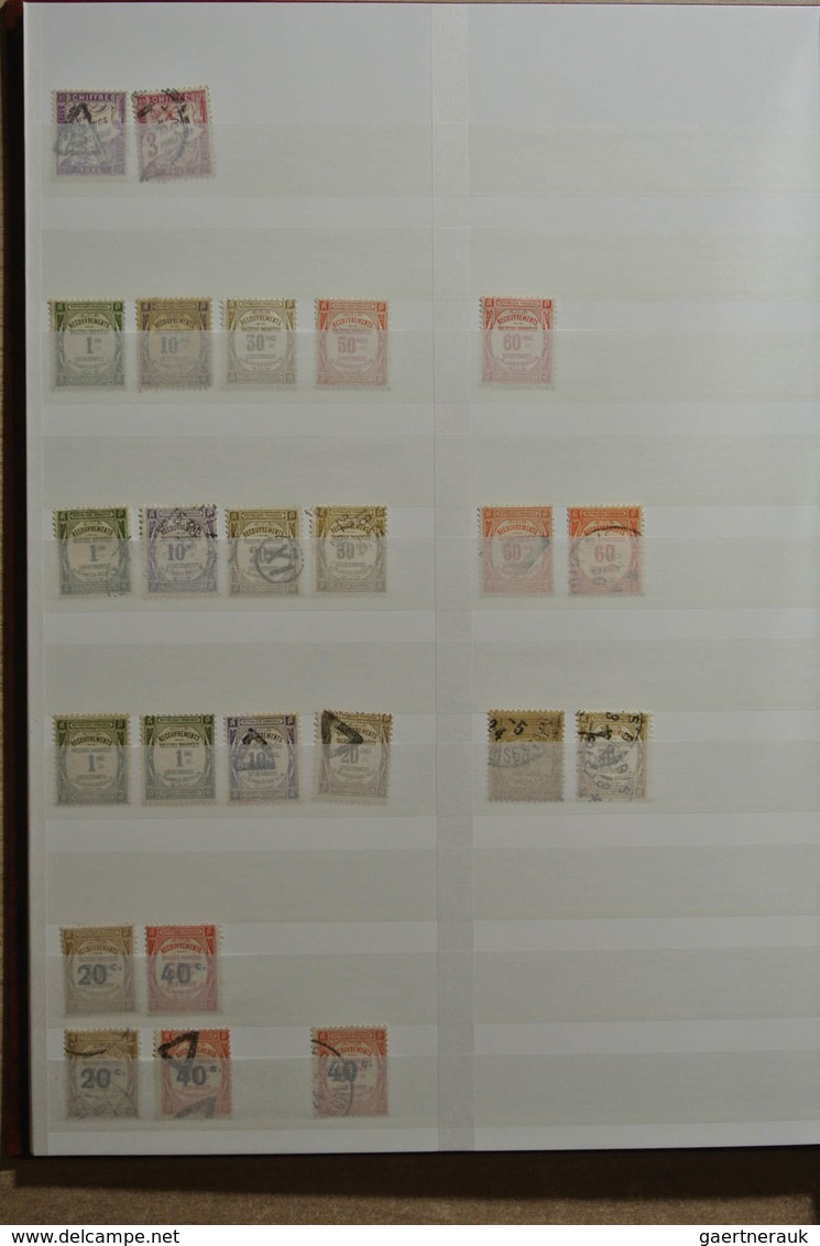 Frankreich - Portomarken: Very nice, mint hinged and used lot  postage due and telegraph stamps of F