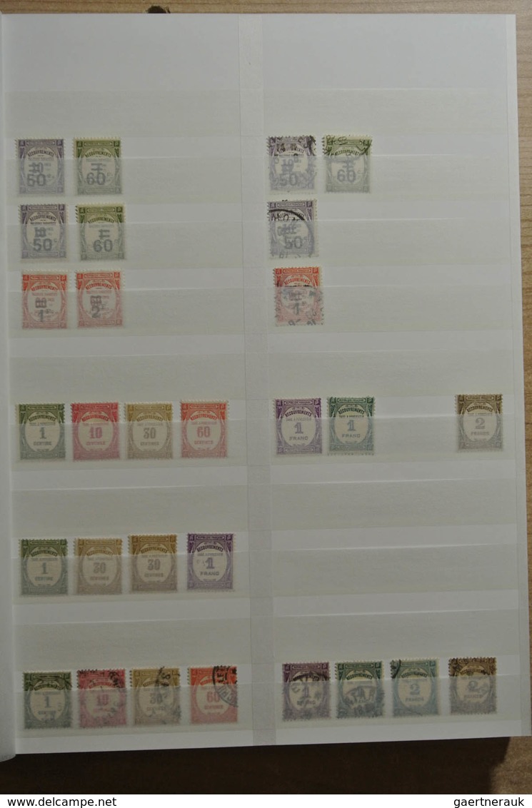 Frankreich - Portomarken: Very nice, mint hinged and used lot  postage due and telegraph stamps of F