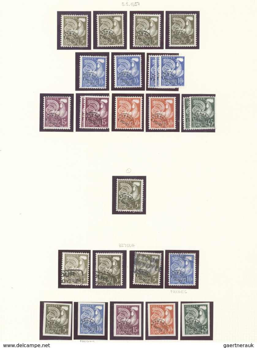 Frankreich - Vorausentwertungen: 1954/1983, PRECANCELLATIONS (préoblitérés), Collection Of Apprx. 40 - Sonstige & Ohne Zuordnung