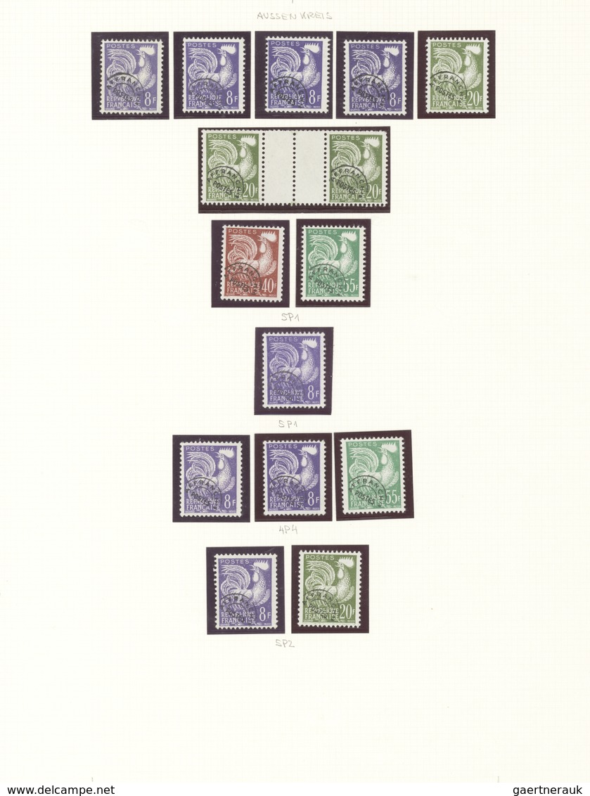 Frankreich - Vorausentwertungen: 1954/1983, PRECANCELLATIONS (préoblitérés), Collection Of Apprx. 40 - Sonstige & Ohne Zuordnung