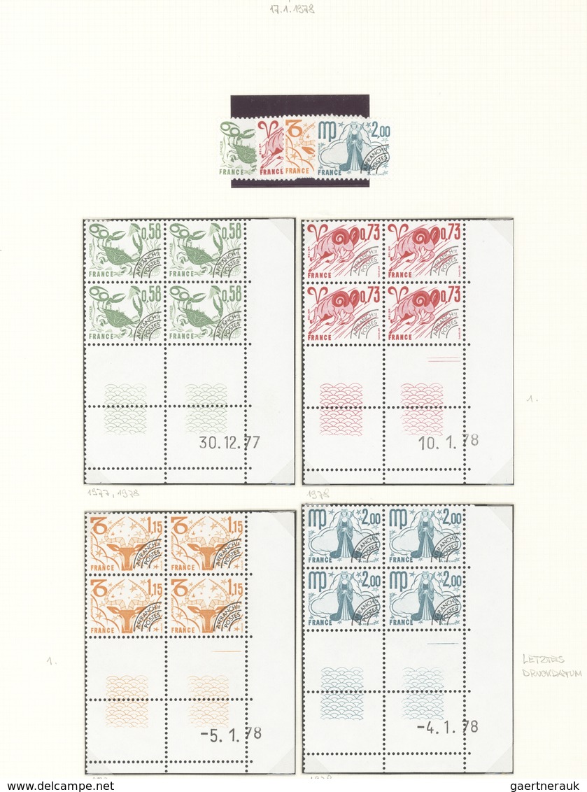 Frankreich - Vorausentwertungen: 1954/1983, PRECANCELLATIONS (préoblitérés), Collection Of Apprx. 40 - Sonstige & Ohne Zuordnung