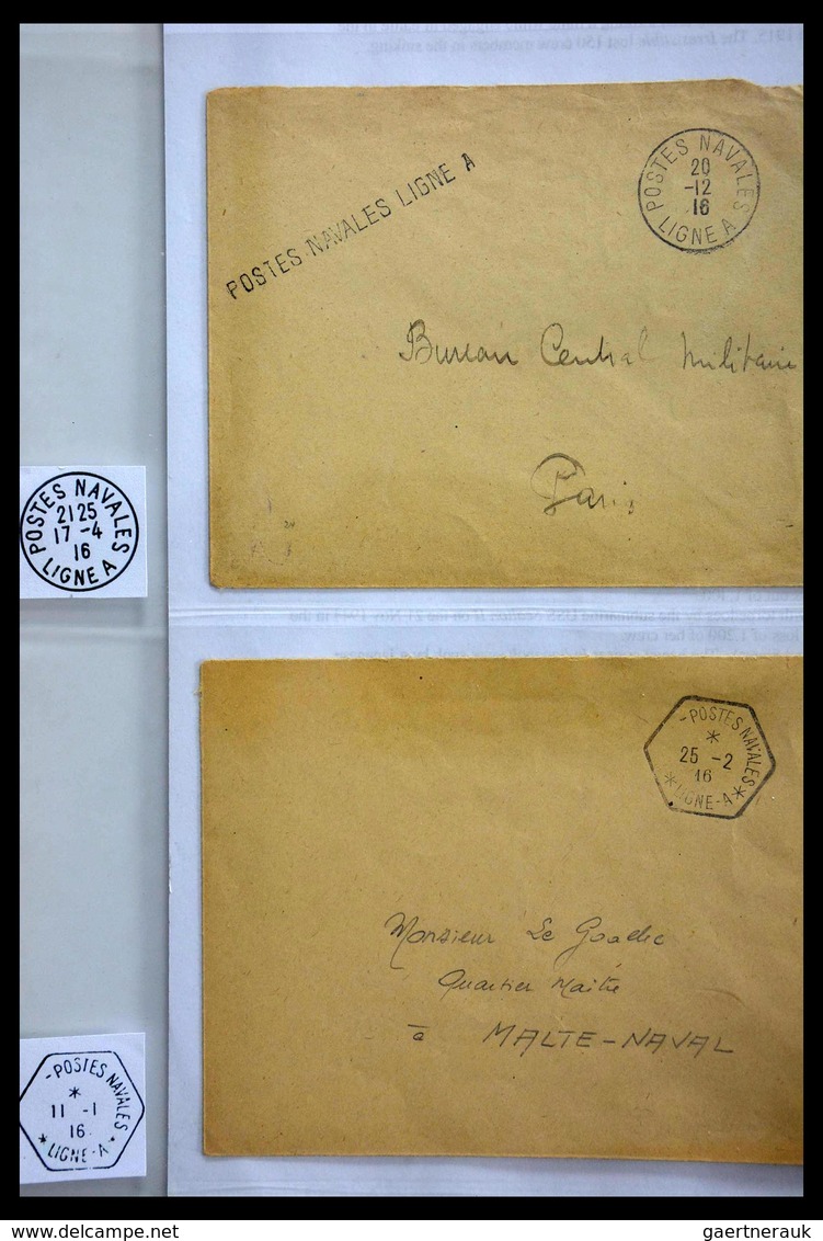 Frankreich - Schiffspost: Beautiful Collection Of Over 220 Covers And Cards Of The French Marine Fro - Sonstige & Ohne Zuordnung