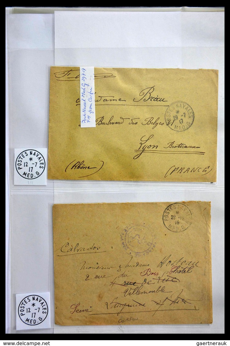 Frankreich - Schiffspost: Beautiful Collection Of Over 220 Covers And Cards Of The French Marine Fro - Sonstige & Ohne Zuordnung