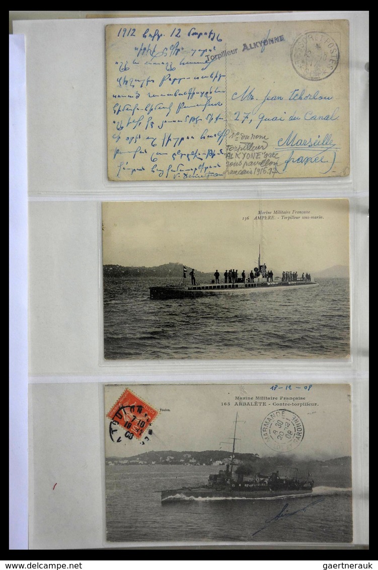 Frankreich - Schiffspost: Beautiful collection of over 220 covers and cards of the French marine fro