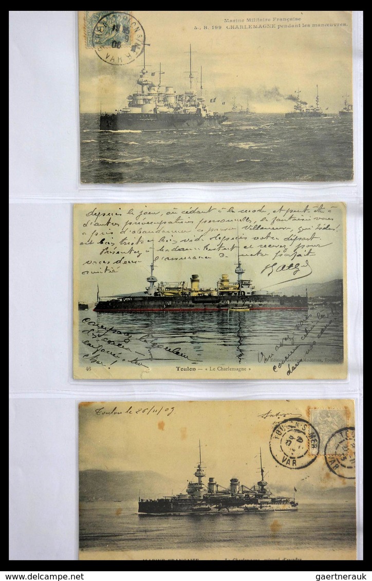 Frankreich - Schiffspost: Beautiful collection of over 220 covers and cards of the French marine fro