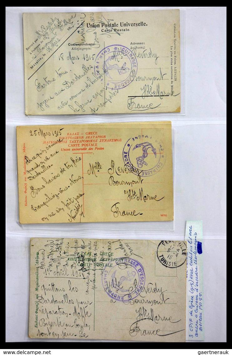 Frankreich - Schiffspost: Beautiful collection of over 220 covers and cards of the French marine fro