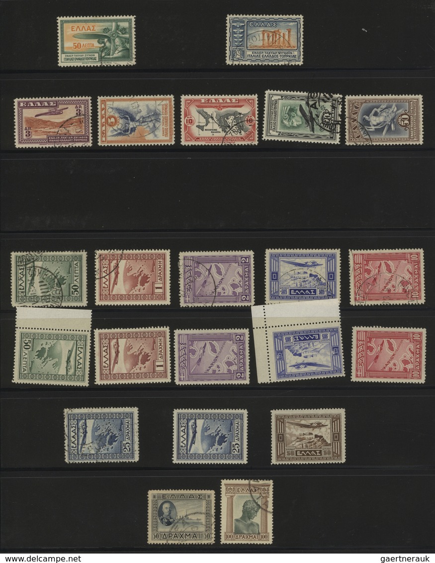 Griechenland: 1861-1973 (approx.), collection in an album with many good and better issues and sets