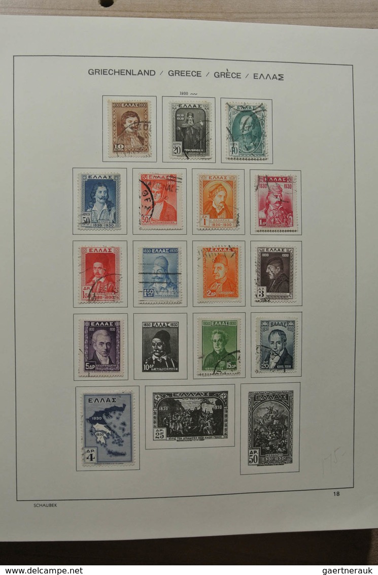 Griechenland: 1861-1990: Nicely filled, MNH, mint hinged and used collection Greece 1861-1990 includ