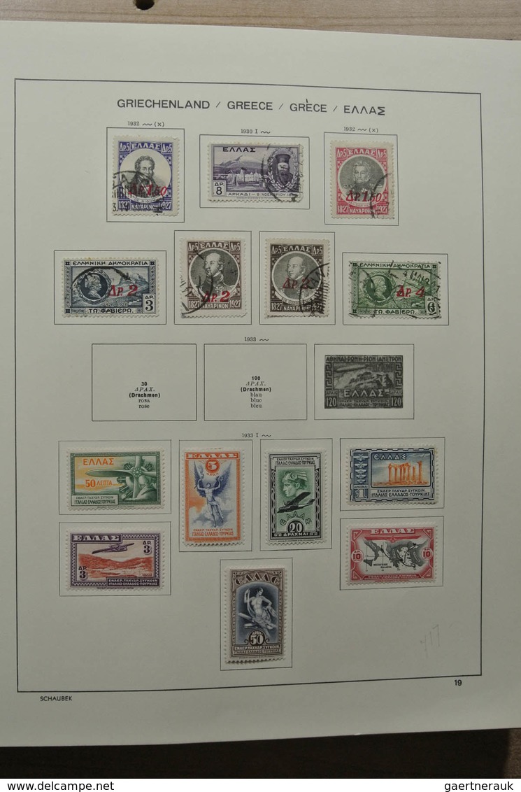 Griechenland: 1861-1990: Nicely filled, MNH, mint hinged and used collection Greece 1861-1990 includ