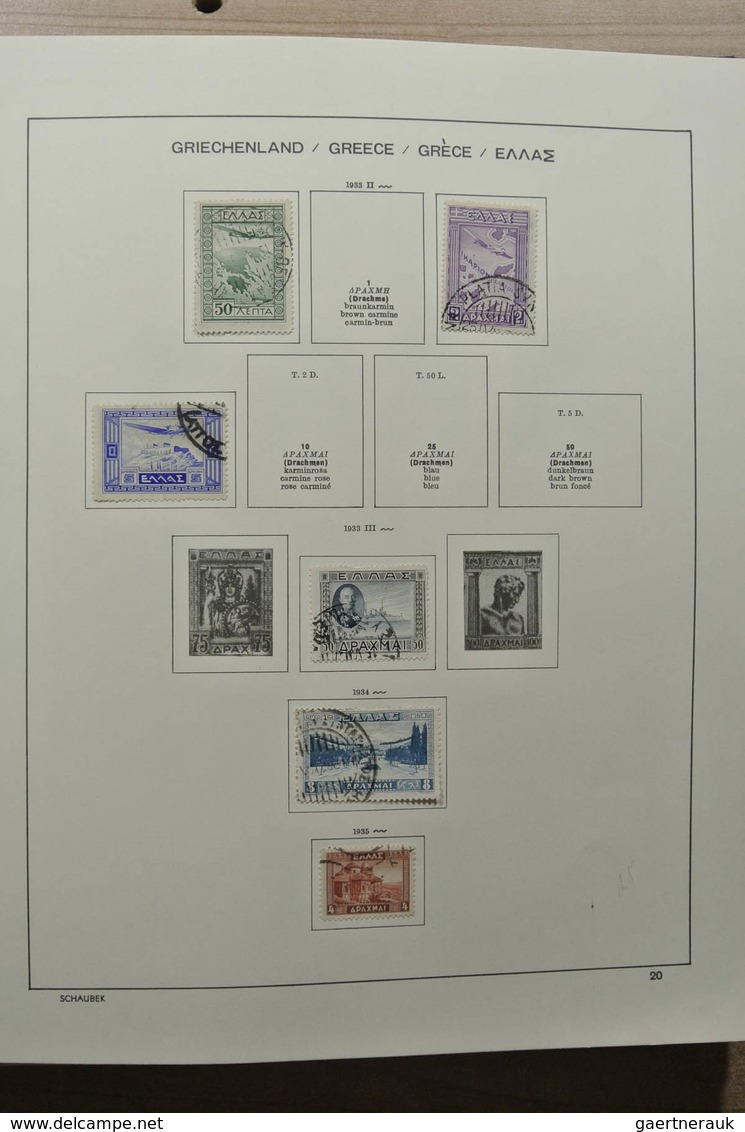 Griechenland: 1861-1990: Nicely filled, MNH, mint hinged and used collection Greece 1861-1990 includ