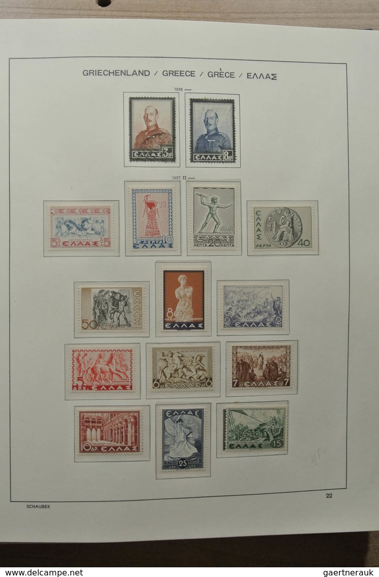 Griechenland: 1861-1990: Nicely filled, MNH, mint hinged and used collection Greece 1861-1990 includ