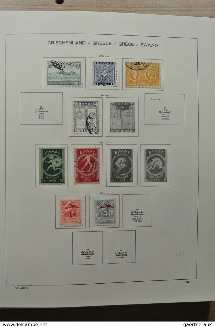 Griechenland: 1861-1990: Nicely filled, MNH, mint hinged and used collection Greece 1861-1990 includ