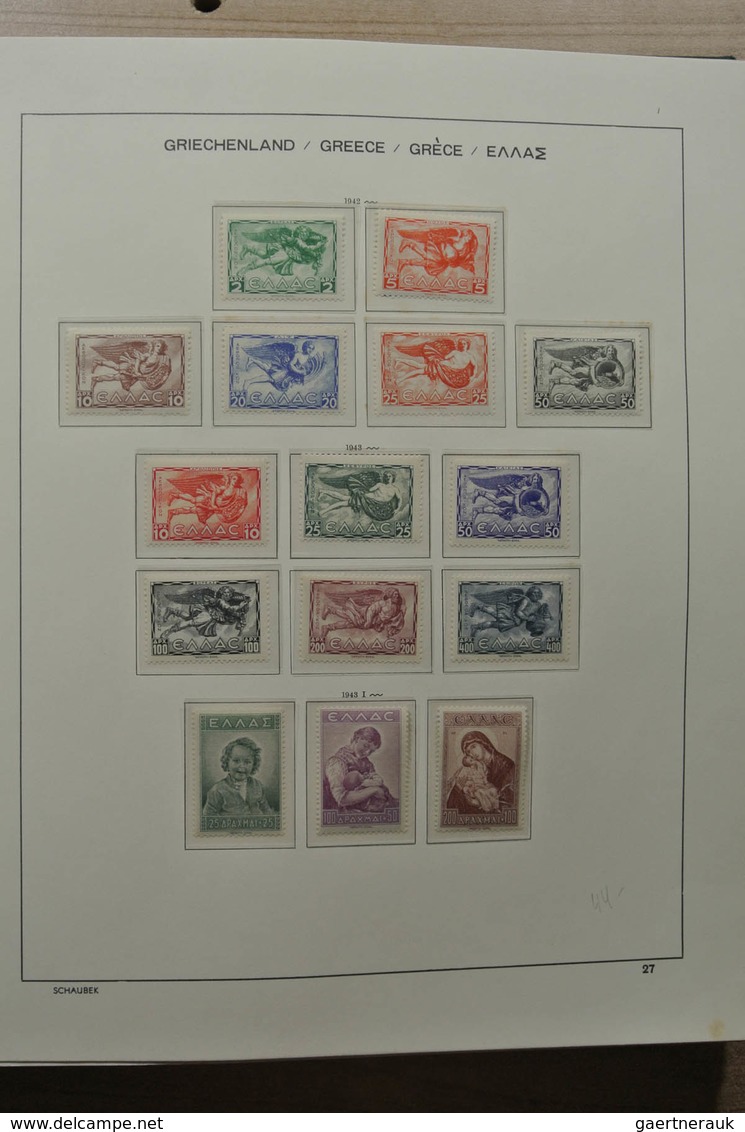 Griechenland: 1861-1990: Nicely filled, MNH, mint hinged and used collection Greece 1861-1990 includ