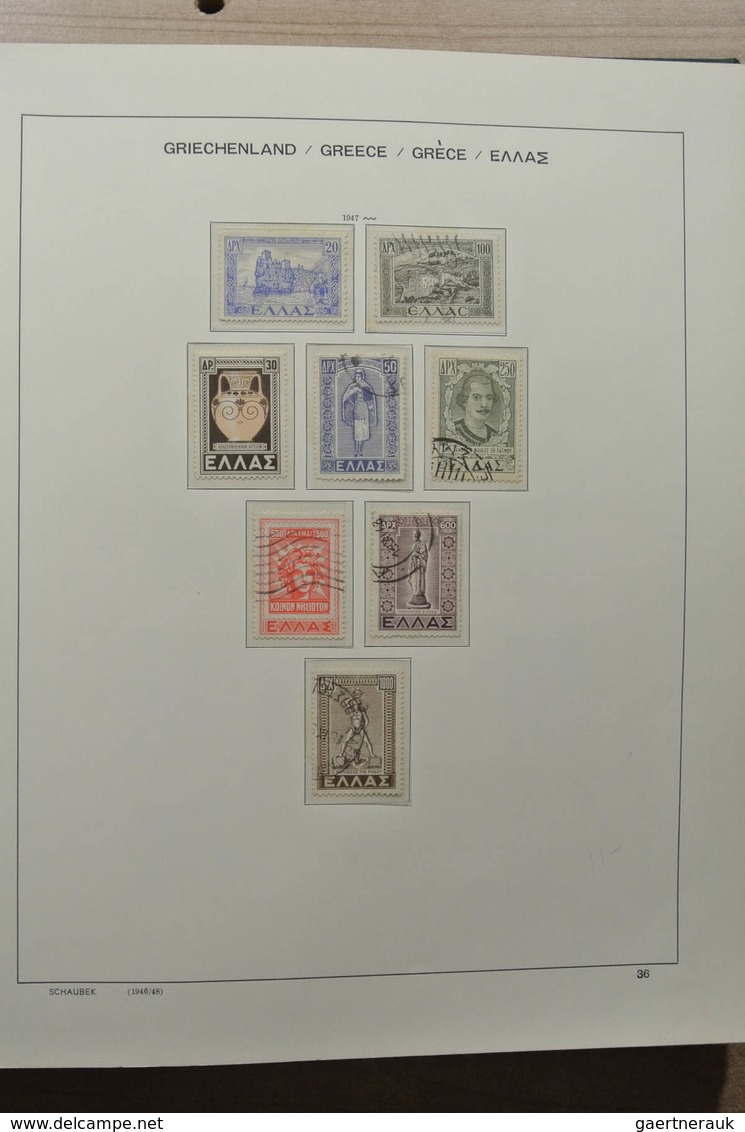 Griechenland: 1861-1990: Nicely filled, MNH, mint hinged and used collection Greece 1861-1990 includ