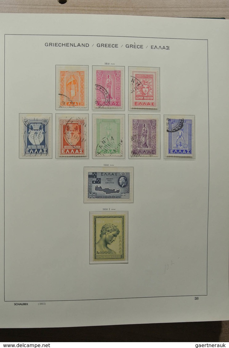 Griechenland: 1861-1990: Nicely filled, MNH, mint hinged and used collection Greece 1861-1990 includ