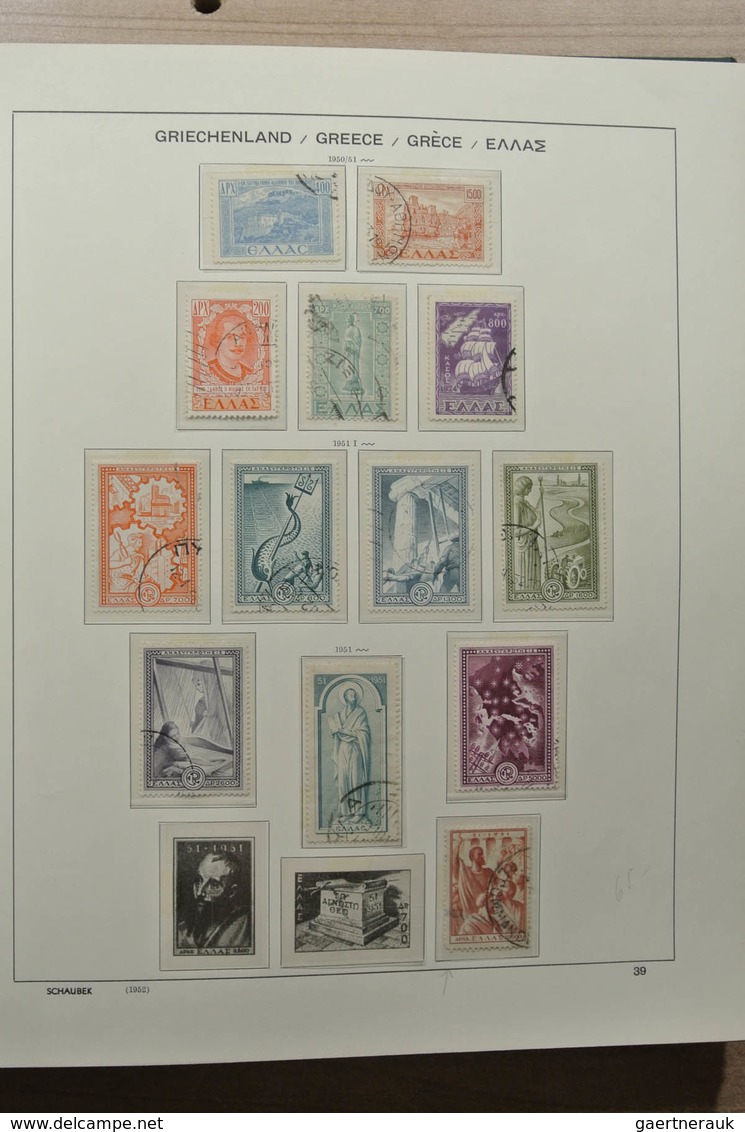 Griechenland: 1861-1990: Nicely filled, MNH, mint hinged and used collection Greece 1861-1990 includ