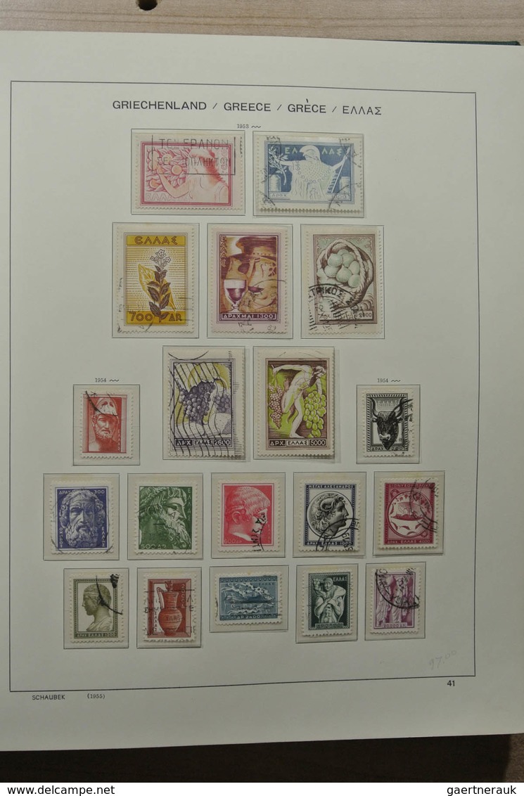 Griechenland: 1861-1990: Nicely filled, MNH, mint hinged and used collection Greece 1861-1990 includ