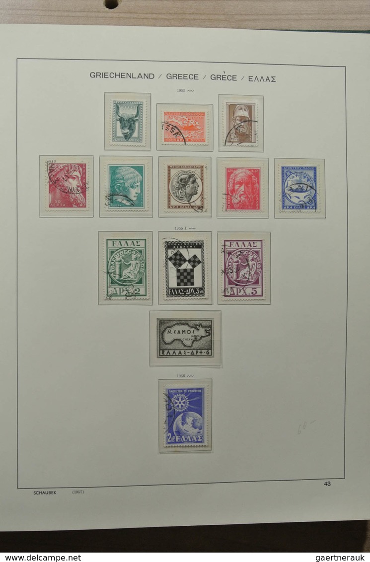 Griechenland: 1861-1990: Nicely filled, MNH, mint hinged and used collection Greece 1861-1990 includ