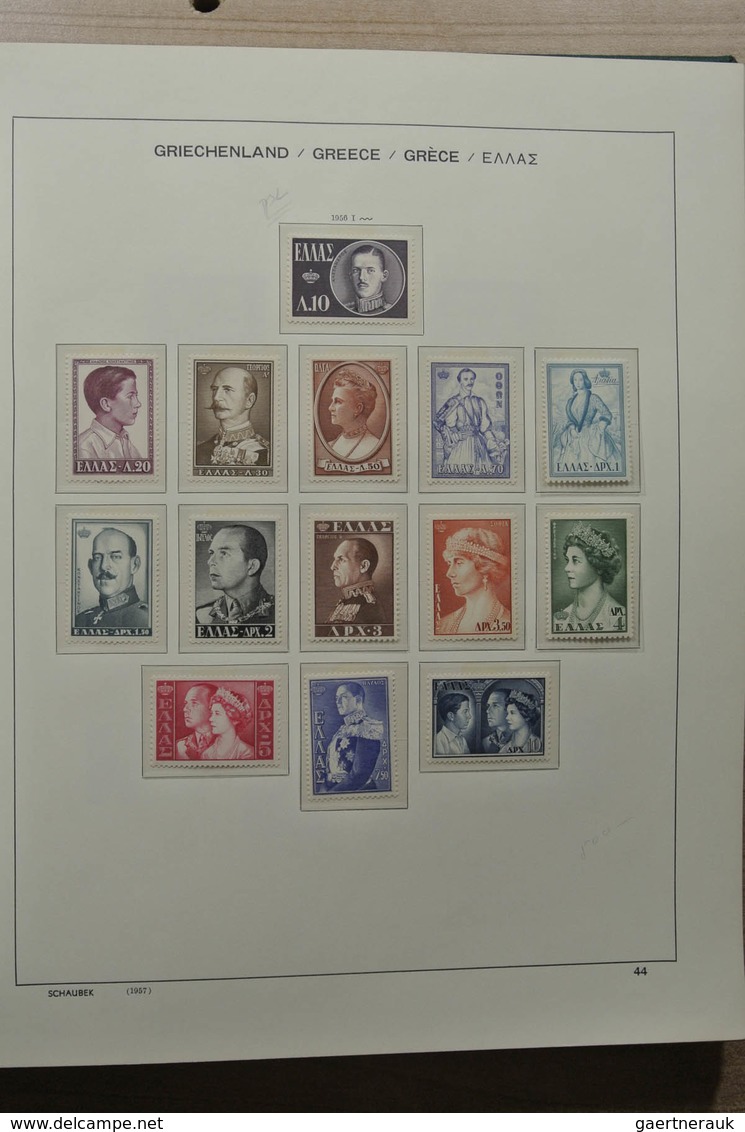 Griechenland: 1861-1990: Nicely filled, MNH, mint hinged and used collection Greece 1861-1990 includ