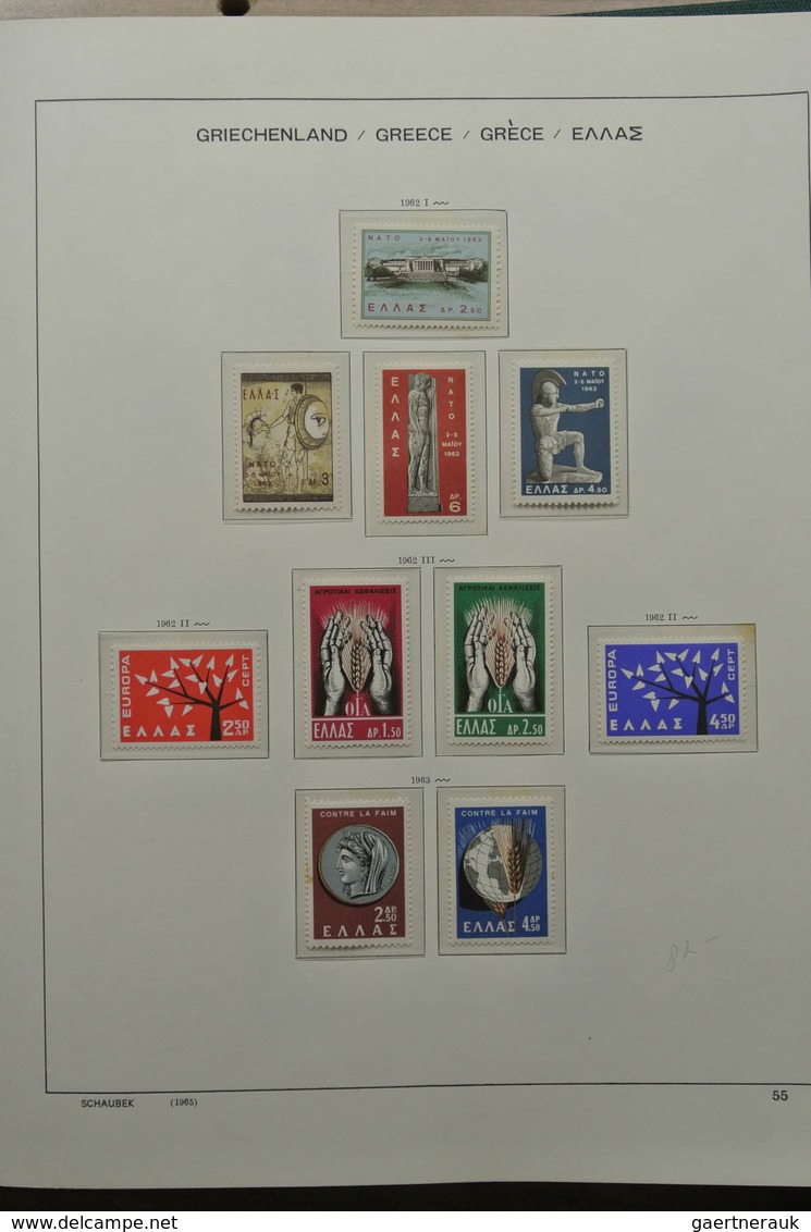 Griechenland: 1861-1990: Nicely filled, MNH, mint hinged and used collection Greece 1861-1990 includ