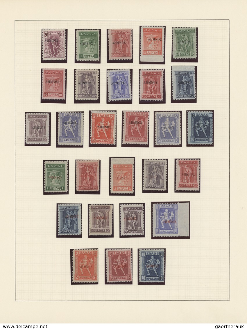 Griechenland - Griechische Besetzung Türkei: 1912/1913, Mint Collection Of 41 Overprint Stamps Neatl - Smyrna