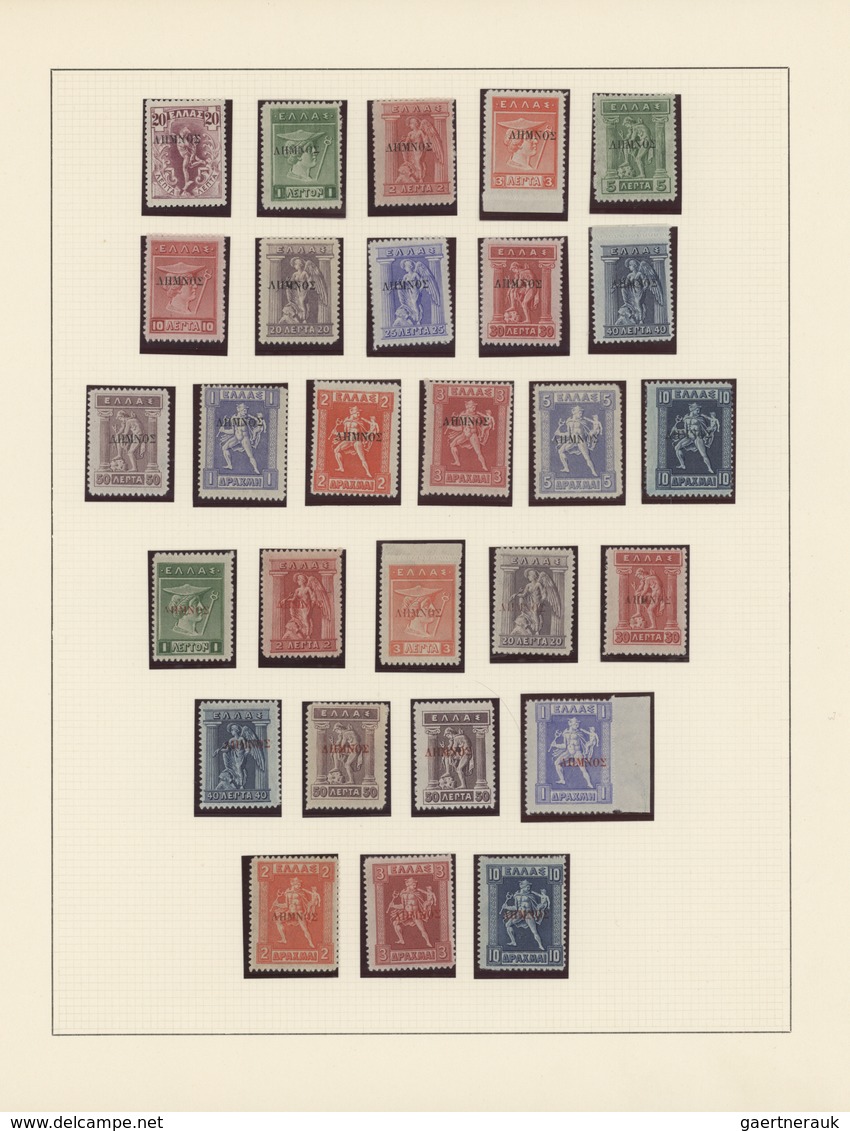 Griechenland - Griechische Besetzung Türkei: 1912/1913, Mint Collection Of 41 Overprint Stamps Neatl - Smyrma & Kleinasien