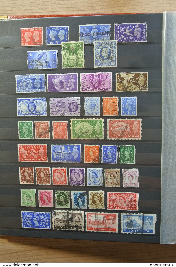 Grossbritannien und Kolonien: Extensive MNH, mint hinged but mostly used lot Great Britain and colon