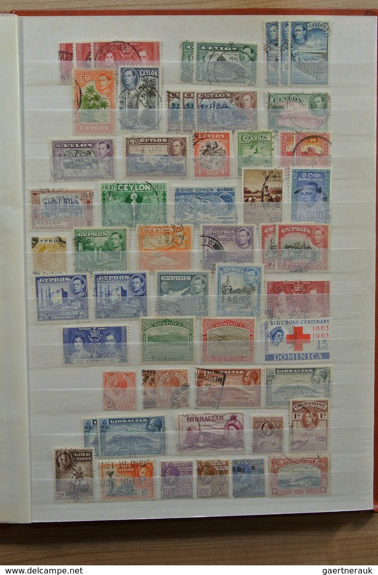 Grossbritannien und Kolonien: Extensive MNH, mint hinged but mostly used lot Great Britain and colon