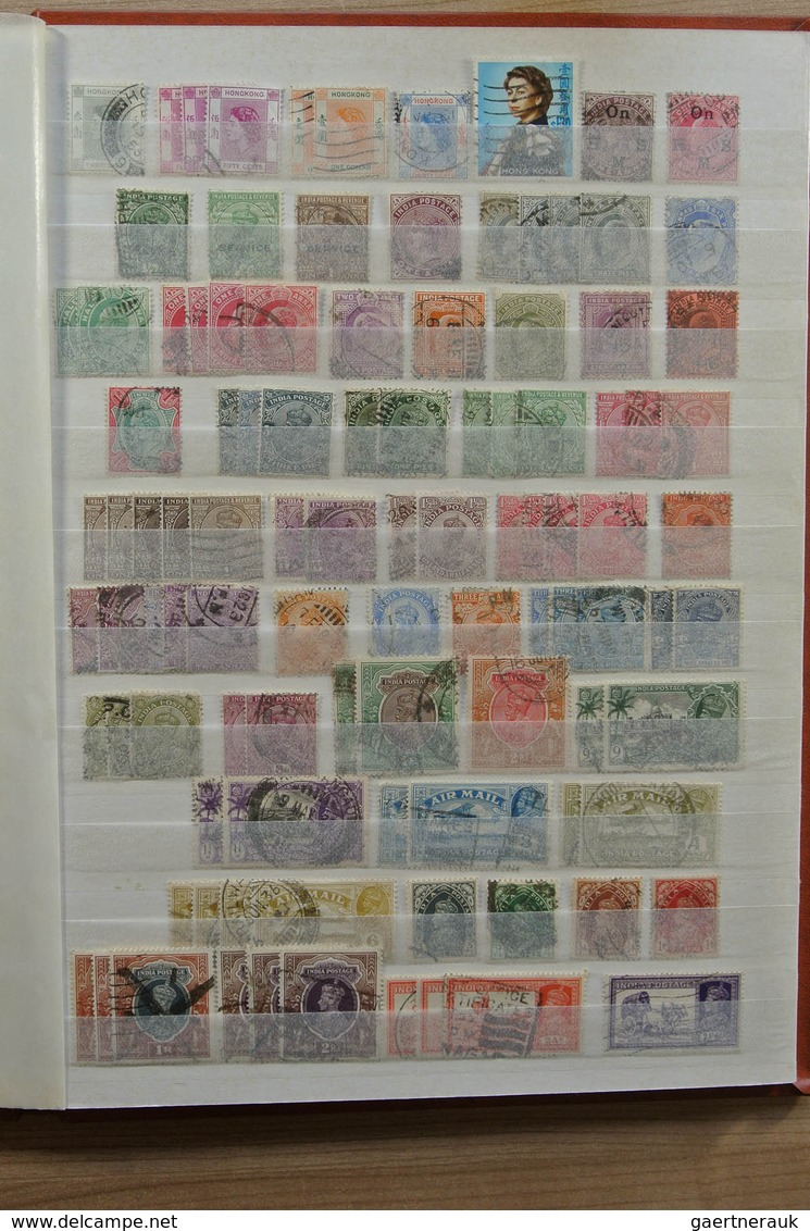 Grossbritannien und Kolonien: Extensive MNH, mint hinged but mostly used lot Great Britain and colon