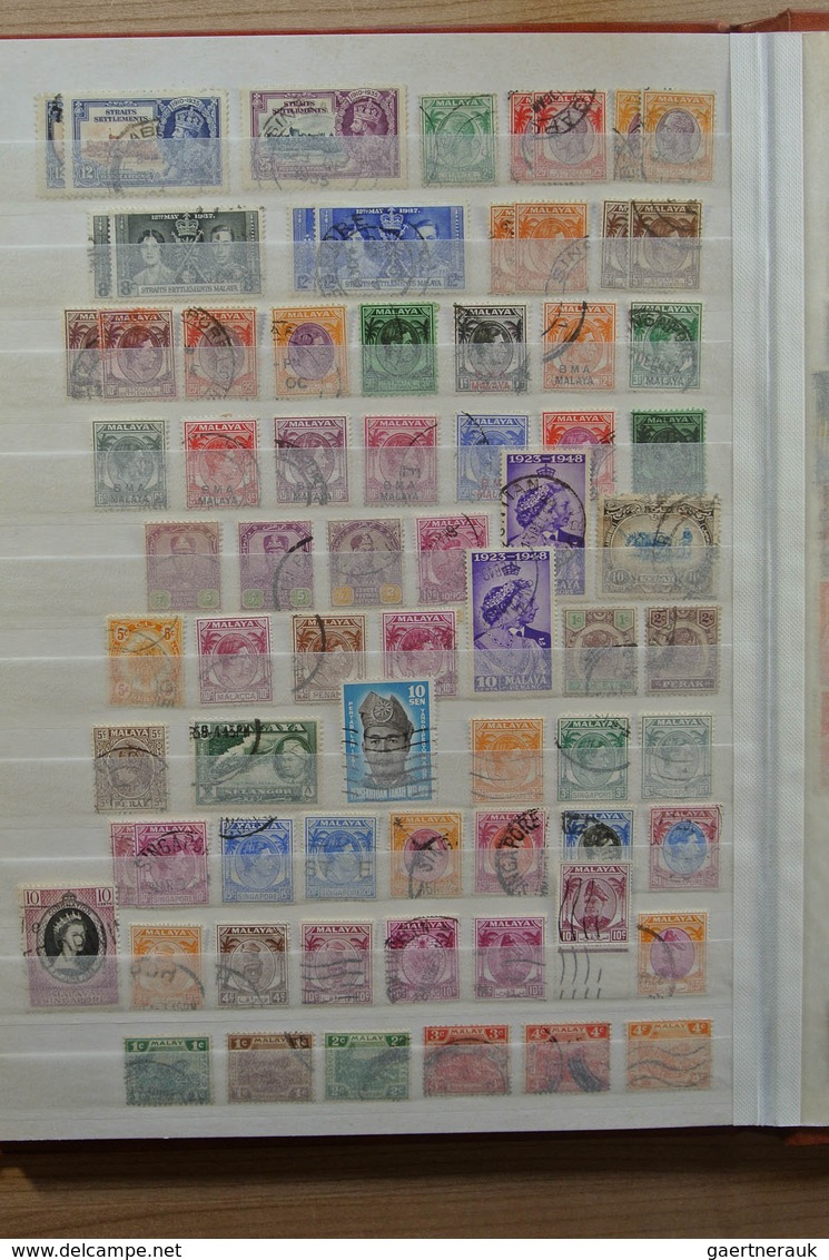 Grossbritannien und Kolonien: Extensive MNH, mint hinged but mostly used lot Great Britain and colon