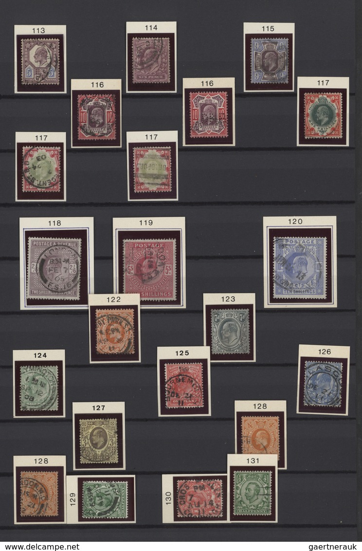 Großbritannien: 1840/1981, mainly used collection with strength in the classic and semiclassic issue