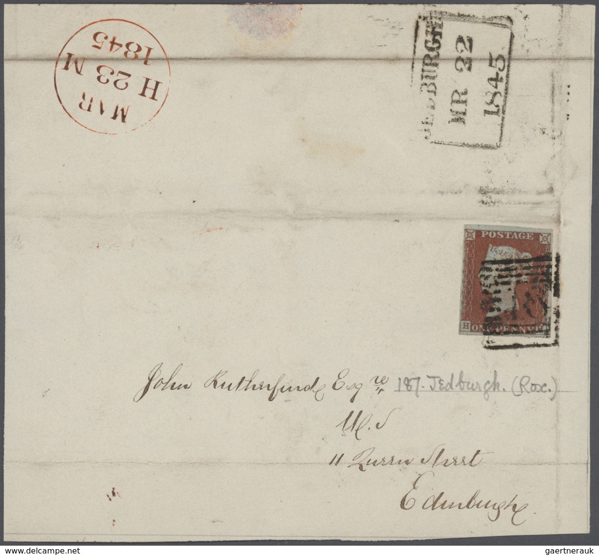 Großbritannien: 1840's SCOTLAND: Collection Of 48 Letters Used Within Scotland And Franked By Penny - Sonstige & Ohne Zuordnung