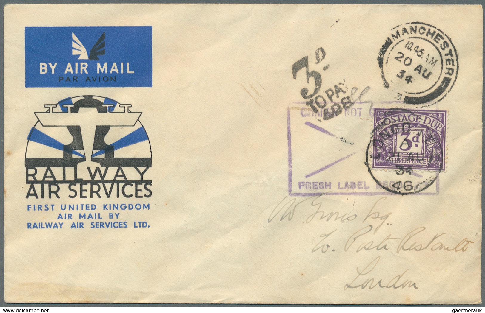 Großbritannien: 1911 from, attractive lot of 49 items "AIRMAIL", first and foremost pre WWII covers