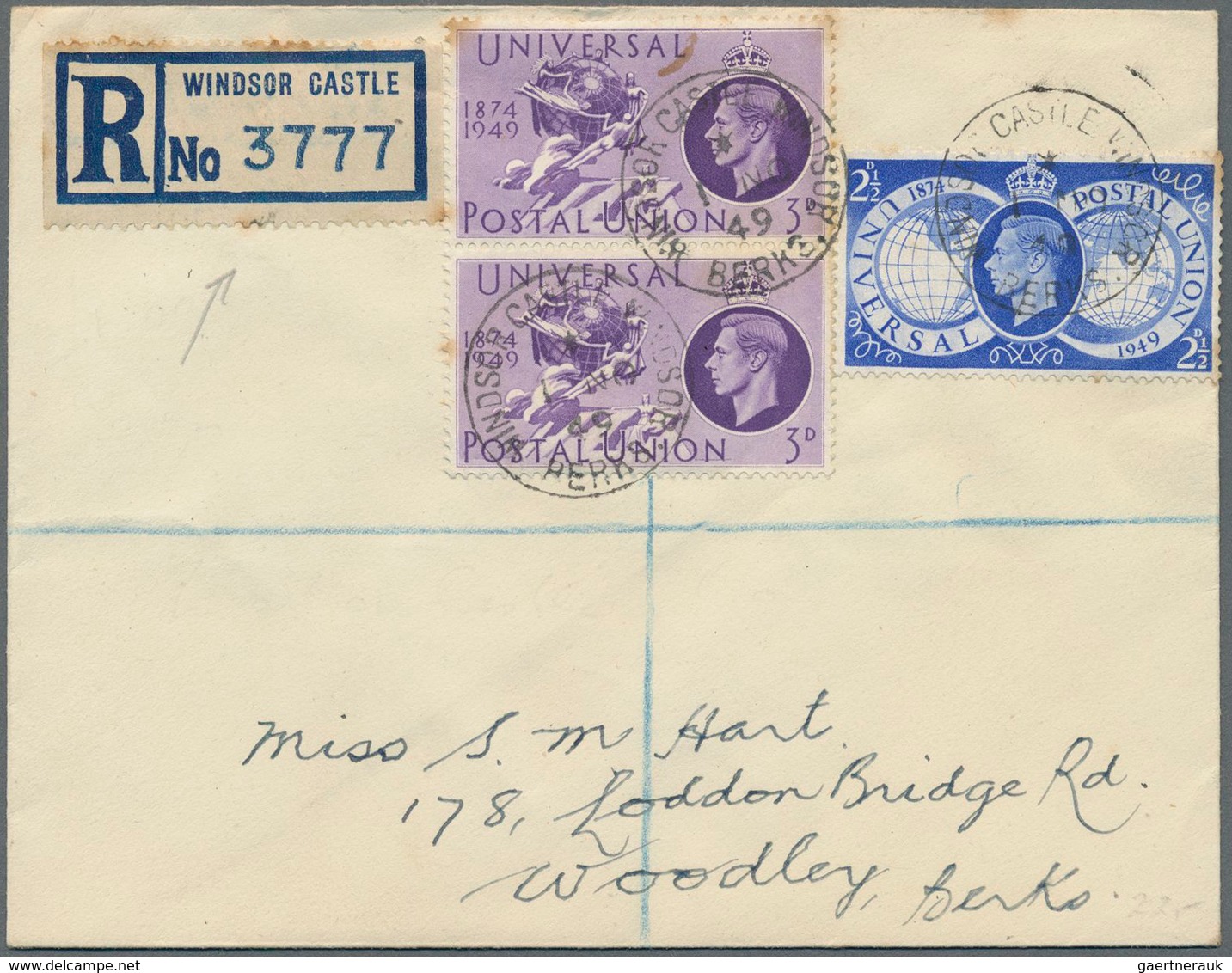 Großbritannien: 1936/1953, Lot Of Apprx. 126 Covers/cards Bearing Frankings KGVI, Showing A Nice Ran - Sonstige & Ohne Zuordnung