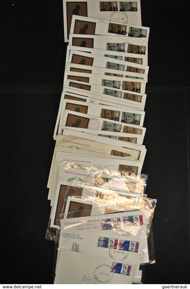 Großbritannien: 1946-1992: Massive Stock Of Thousands Of First Day Covers,(more Than 3000!) Incl. Di - Sonstige & Ohne Zuordnung