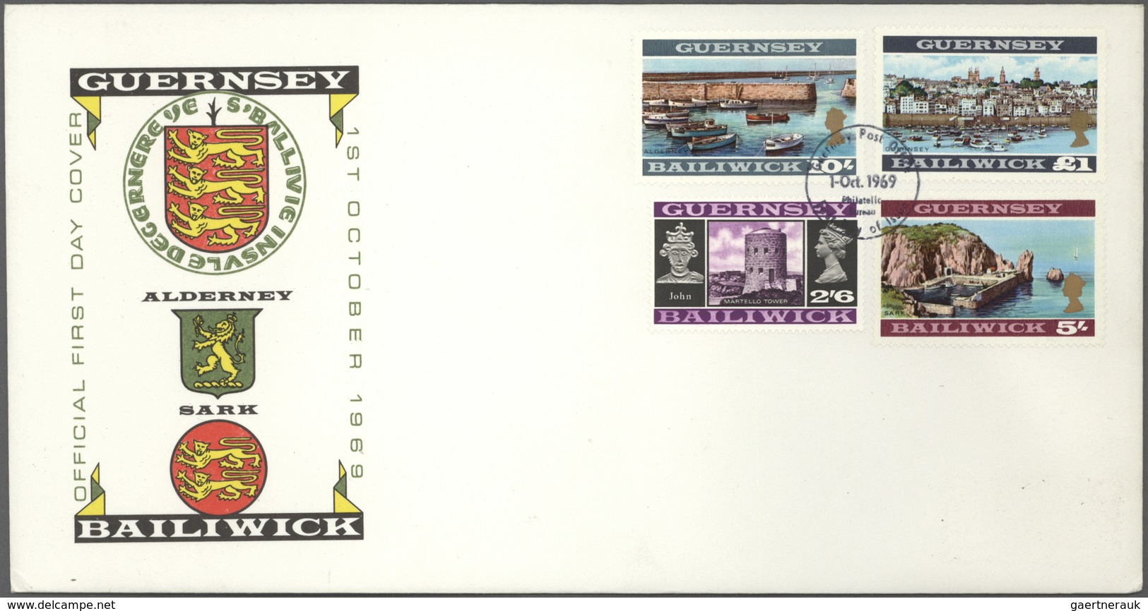 Großbritannien - Kanalinseln: 1969-1980 Ca.: More Than 200 FDCs From Guernsey, Isle Of Man And Jerse - Ohne Zuordnung