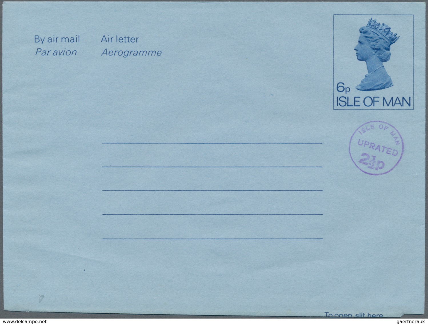 Großbritannien - Isle Of Man: 1973/89 AEROGRAMMES Ca. 590 Unused/used/CTO Airletters Incl. Some Inte - Man (Insel)