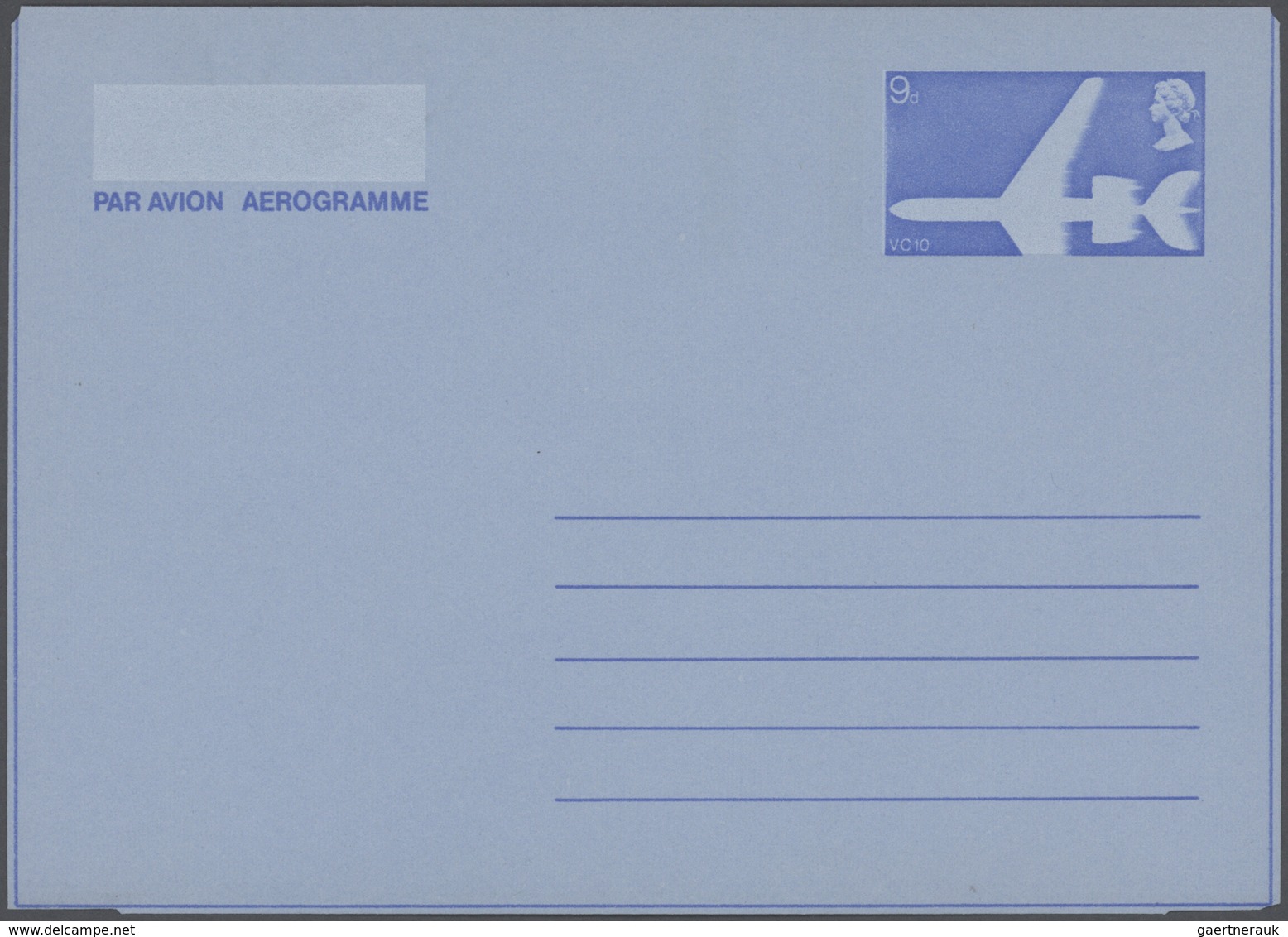 Großbritannien - Ganzsachen: 1943/2005 (ca.) AEROGRAMMES Ca. 473 Unused/used/CTO Airletters With Man - Sonstige & Ohne Zuordnung