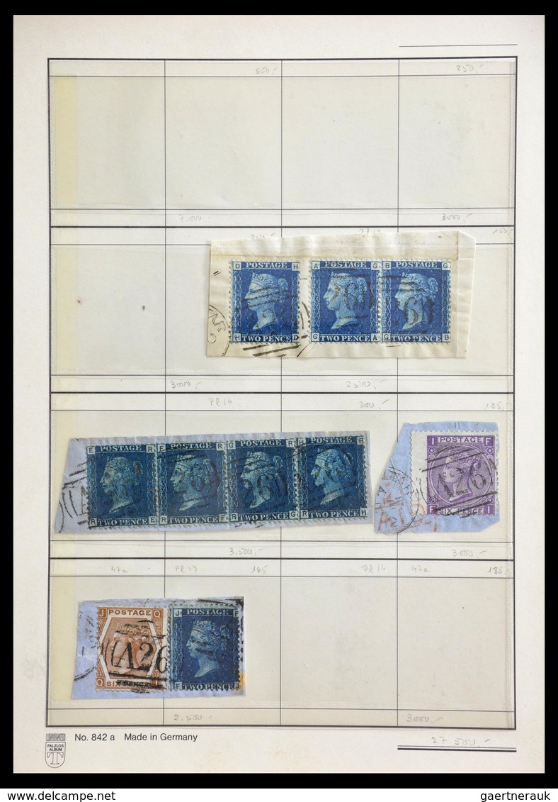 Großbritannien - Used Abroad: Small Album With 159 Classic Stamps Of Great Britain, Cancelled In Gib - Sonstige & Ohne Zuordnung