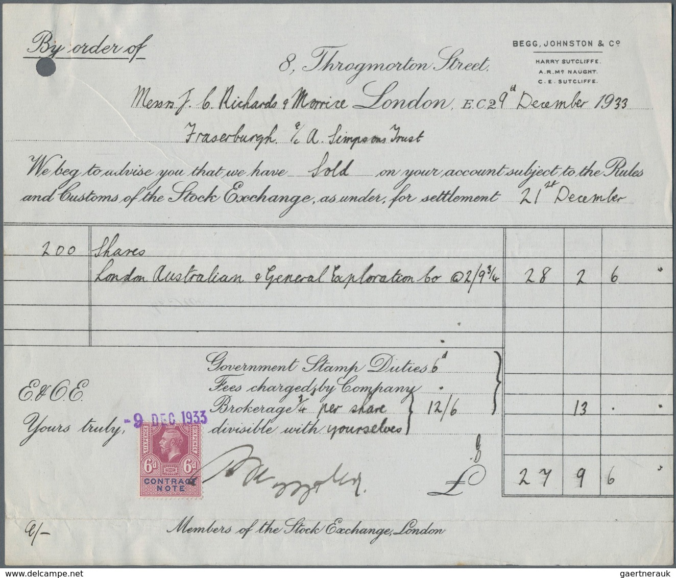 Großbritannien - Besonderheiten: 1895/1965, Mostly Pre 1925, Approximately 100 Brokers Buy Or Sell O - Sonstige & Ohne Zuordnung