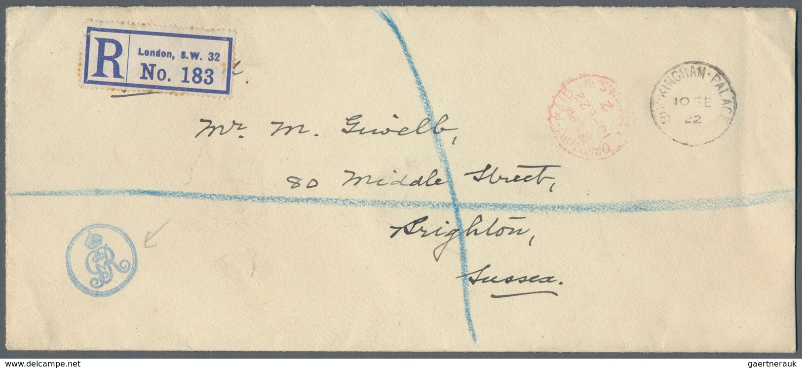 Großbritannien - Besonderheiten: 1903/1991: 36 letters only with OFFICIAL PAID cancellations.