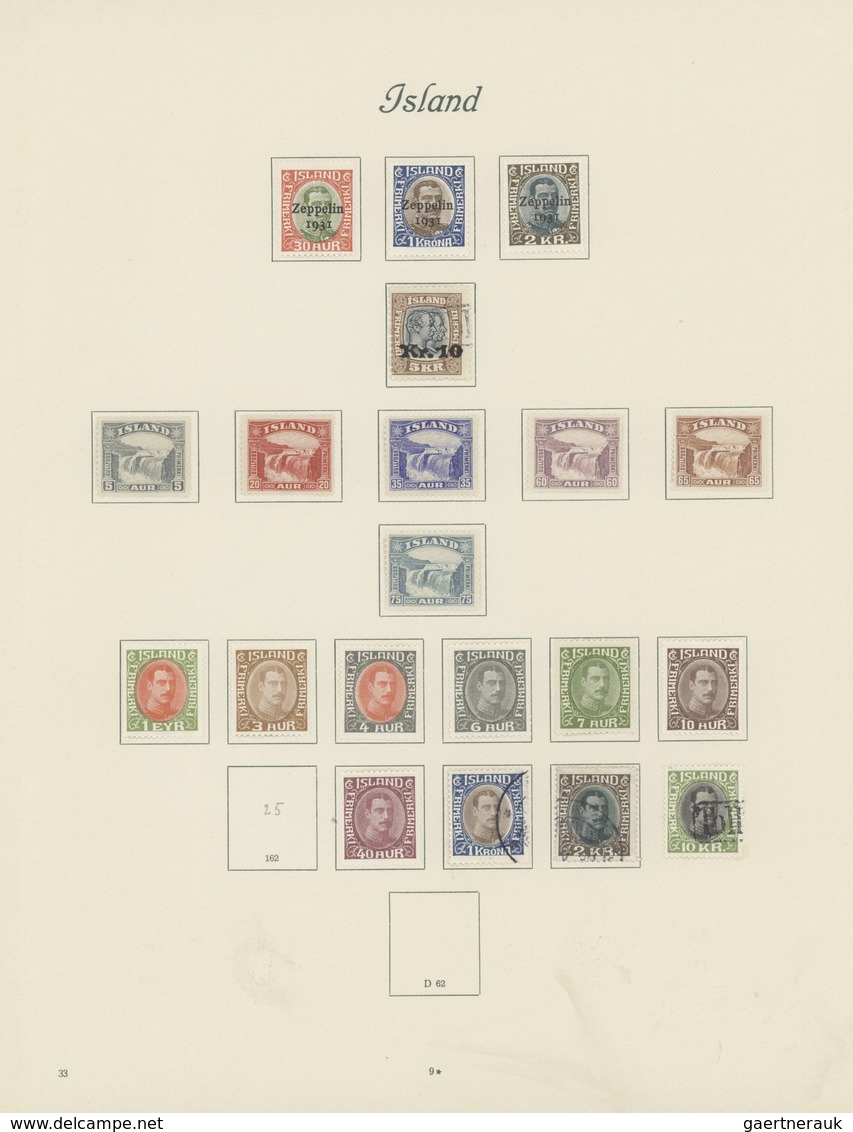 Island: 1876/1931, Mint And Used Collection On Album Pages, Showing A Nice Section Early Issues, Fol - Sonstige & Ohne Zuordnung