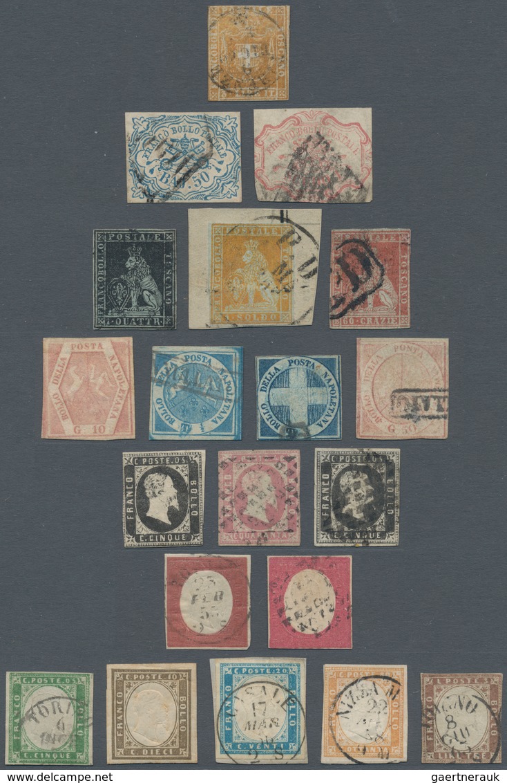 Altitalien: 1851-1861 OLD ITALIAN STATES: Specialized Collection Of About 1000 Stamps, Mint And Used - Sammlungen