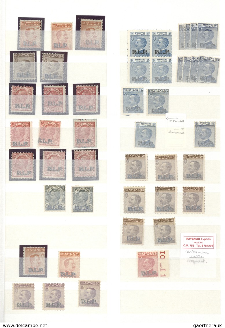 Italien: 1860/1940 (ca.), Kingdom of Italy, sophisticated and almost exclusively mint accumulation/s