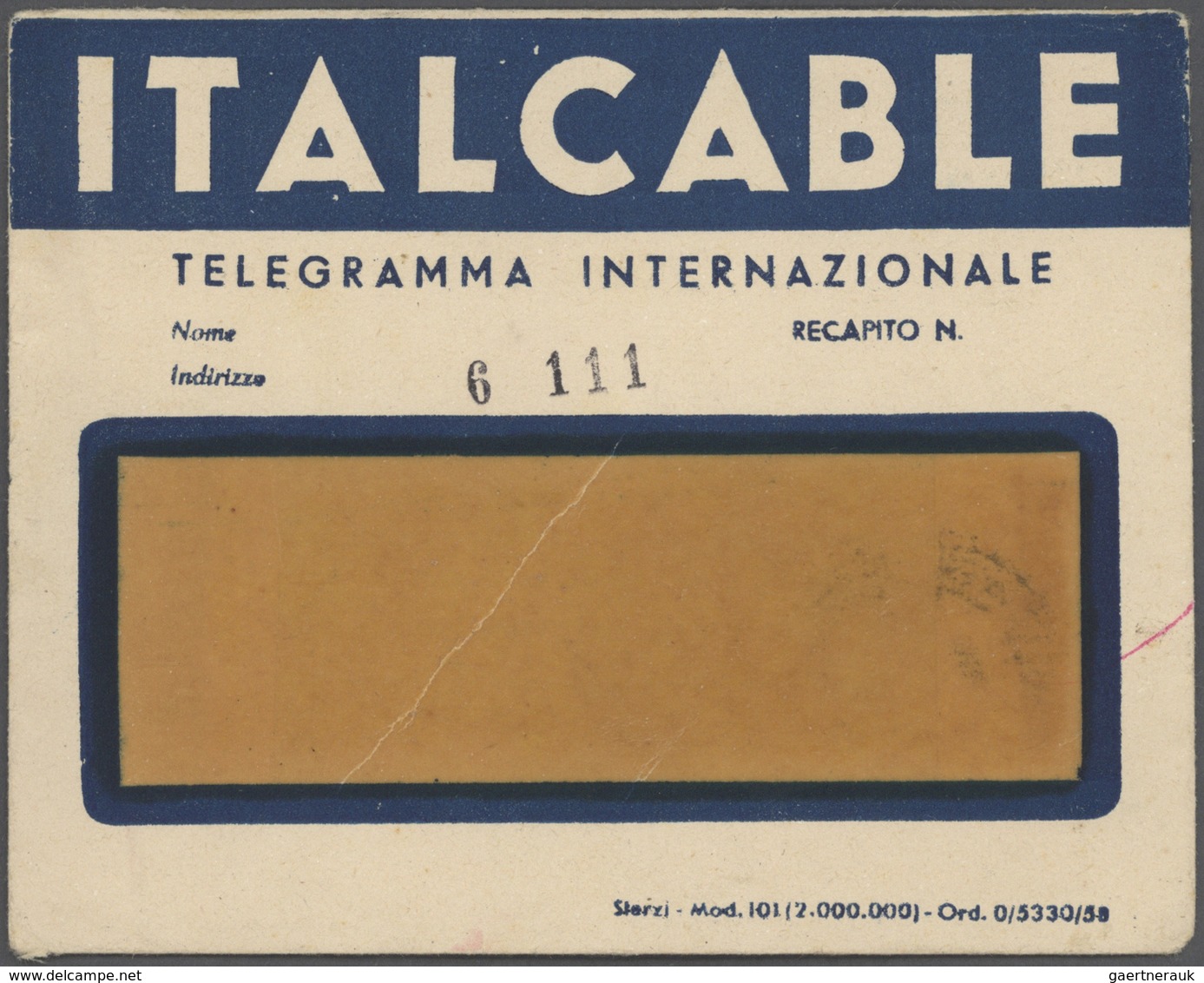 Italien: 1862/1980 (ca.), Telegrafie, Sammlung mit rund 40 Belegen, ab Formular für die Aufgabe eine